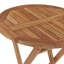 Daghmar Round Teak Folding Outdoor Bistro Table , 60cm cm W 60cm cm D