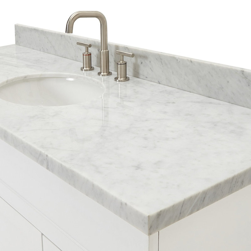Ensemble de meuble-lavabo simple 61 po Abell, Blanc
