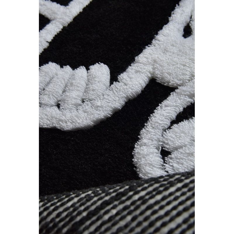 Tapis de bain luxueux en acrylique, antibactérien et antidérapant, 35,4 po de diamètre | 100% acrylique, hauteur des poils: 0,7 à 1,2 po | Lavable à la machine à 86 ° F, conception douce et durable pour la sécurité et le confort de la salle de bain