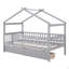 Lit simple en bois avec deux tiroirs-124917713