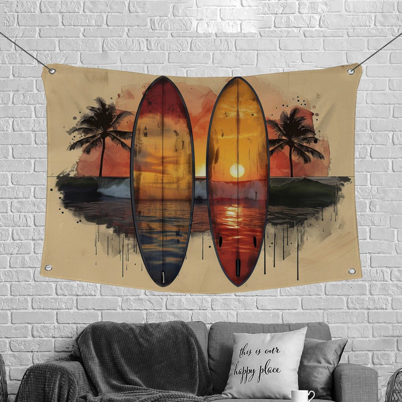 Tapisserie en microfibre, H 50 po x l 60 po
