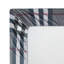 Ensemble de draps en rayonne de bambou toutes saisons 4 pièces avec 2 taies d'oreiller, motif de tartan gris moderne-120571111