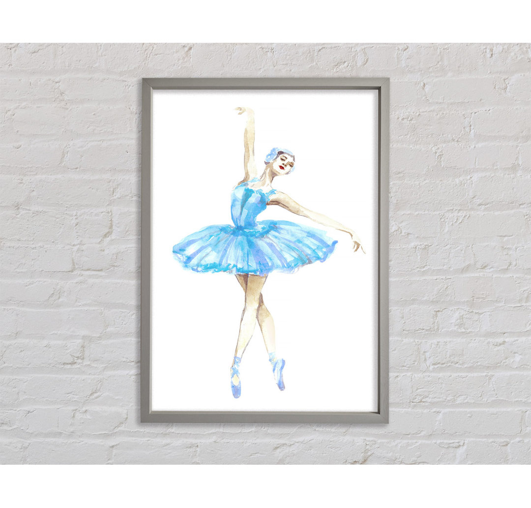 Blaue Ballerina - Druck