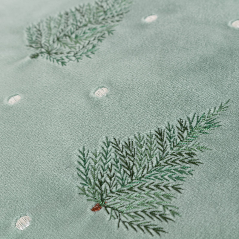 Floral Green Square Throw Cushion