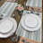 Gracie Oaks Farmhouse Stripe 4-Pack Cotton Blend Rectangular Placemats