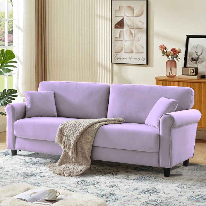 Canapé rembourré 82,9 po Bulwell, Mauve