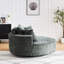 Fauteuil pivotant Fluffy Chenille