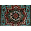 Tapis de couloir bleu turquoise 3 pi x 8 pi 8 pi 0 po x 2 pi 7 po