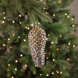 Glass Pinecone Ornaments