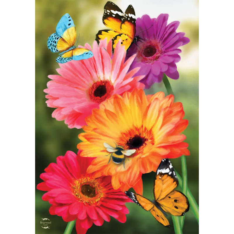 Drapeau de jardin jardin marguerites