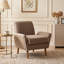 Fauteuil d'appoint rembourré avec pieds en bois d'hévéa-1822150973