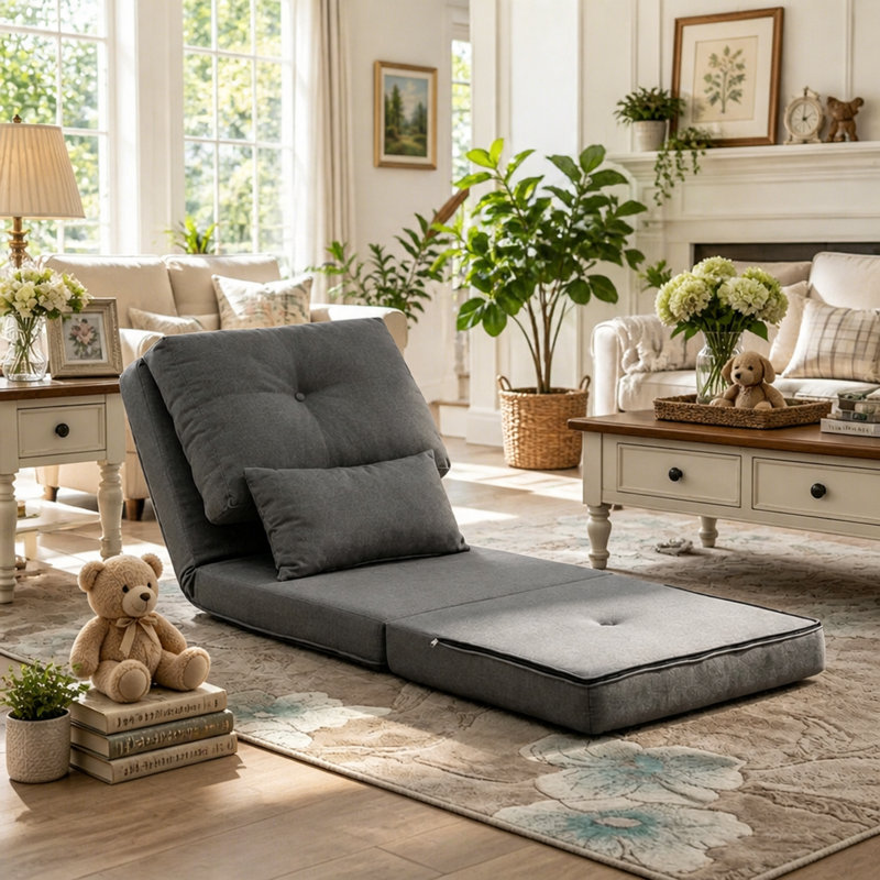 Canapé à plancher souple, chaise longue, canapé-lit convertible, fauteuil d'appoint
