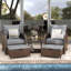 Ensemble de conversation en rotin pour 2 personnes avec repose-pieds Idamarie-105270514-85514300