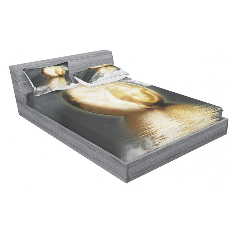 Microfiber Sheet Set, Queen Sheet Set with Fitted Sheet