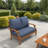 Outdoor Loveseat Cushion, Deep Seat/Back Replacement Cushion 5 Inch-64810676