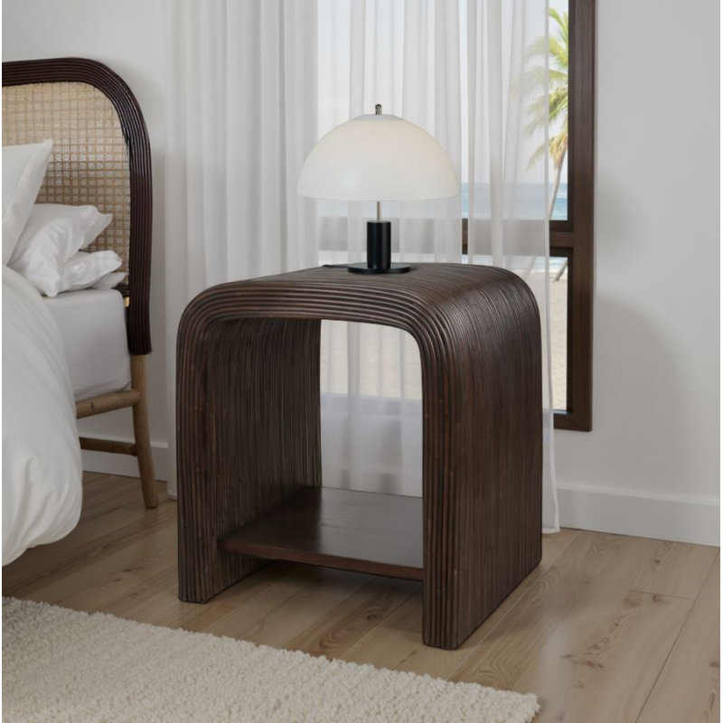 Dellamae End Table, Espresso Brown