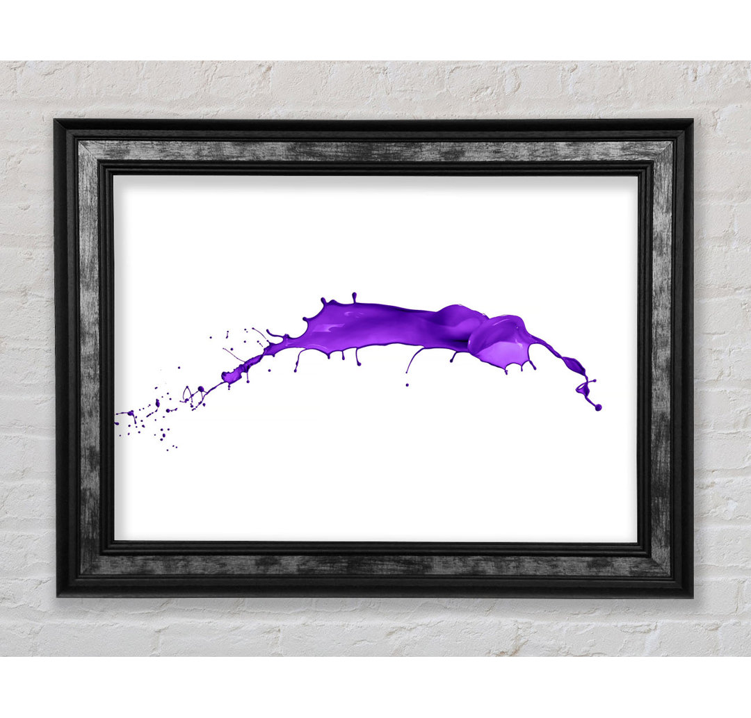 Gerahmter Kunstdruck Purple Splash