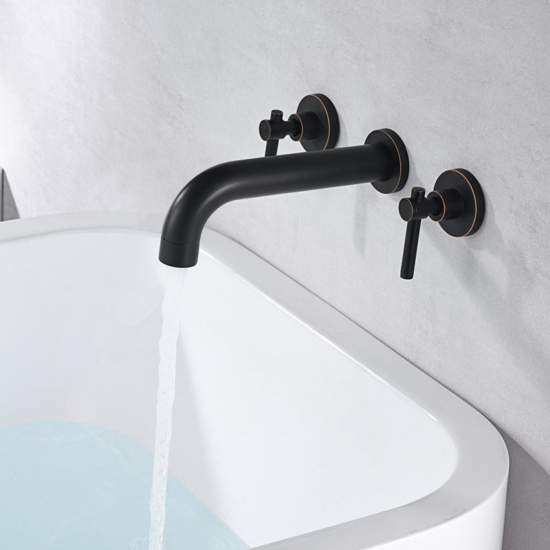 2 Handle Bathroom Bath Faucet, Oil Rubbed Bronze