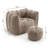 Soft Bean Bag Chair with High Resilient Foam,Comfortable Square Lazy Sofa with Footstool-929449437
