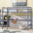 Twin High Loft Bed with Built-in Desk-1464598909