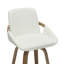 Tabouret de comptoir de 26 po en bois cintré et en bois courbé Georges, ensemble de 2-1347042330-1347042329