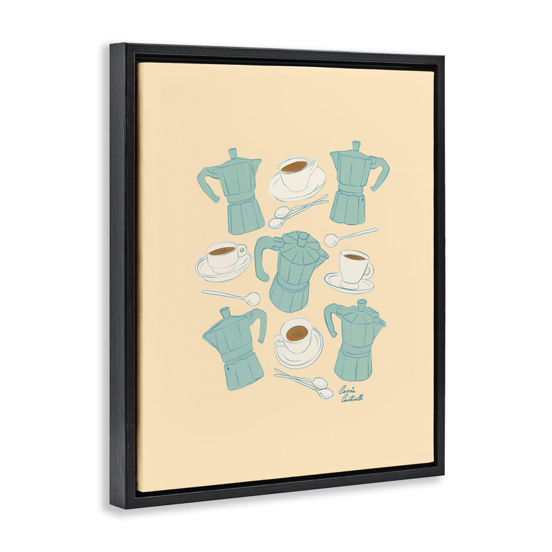 Cadre flottant espresso et moka, design Carrie Cantwell, Cadre flottant noir de jais, H 21 po x l 17 po