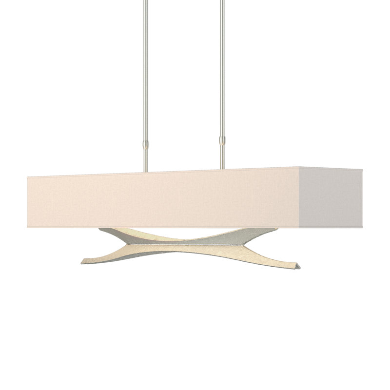 Moreau 4 - Light Kitchen Island Pendant, Flax, Vintage Platinum