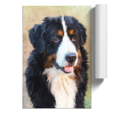 Bermese Mountain Dog - No Frame Print