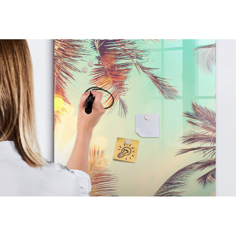 Magnetic Glass Photo Memo Board