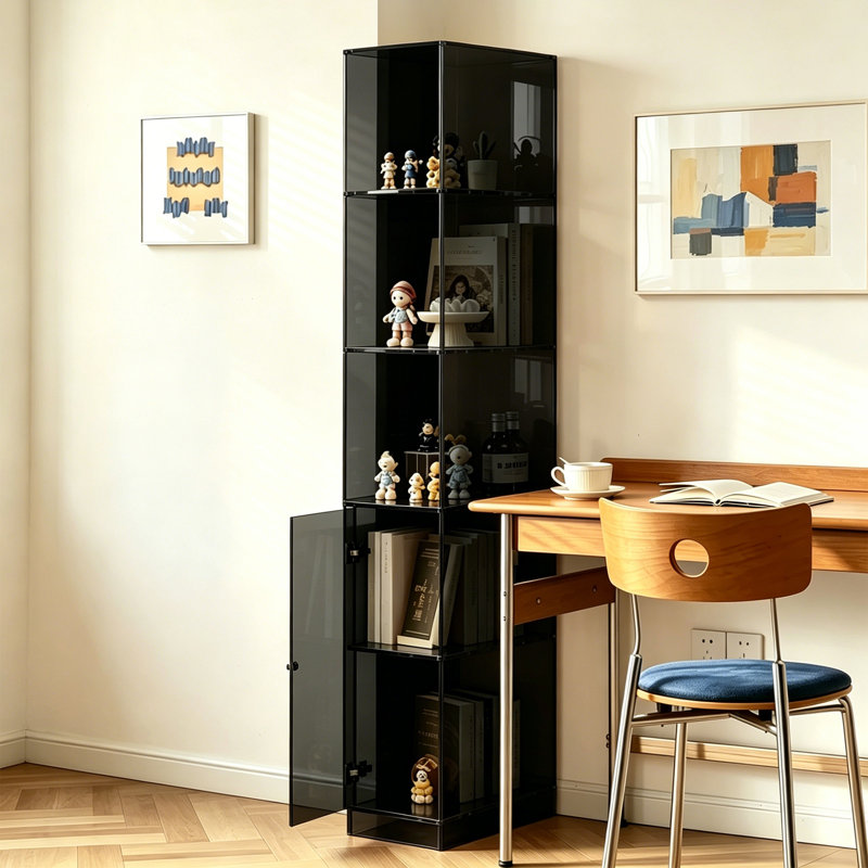 Bibliothèque à niveaux multiples en acrylique, Black