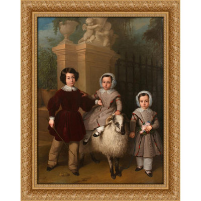 Children playing with a ram (1843)