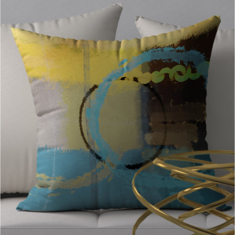Housse de coussin décorative carrée populaire Smashing, 24 po x 24 po