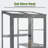 Cold Frame Greenhouse,3 Tier Garden Cold Frame with Drawer and Shelves-96601873