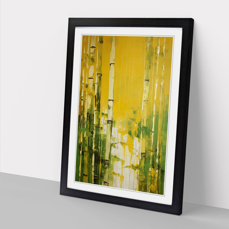 Single Picture Frame Print on Wood, 46cm H x 34cm W, Black Framed