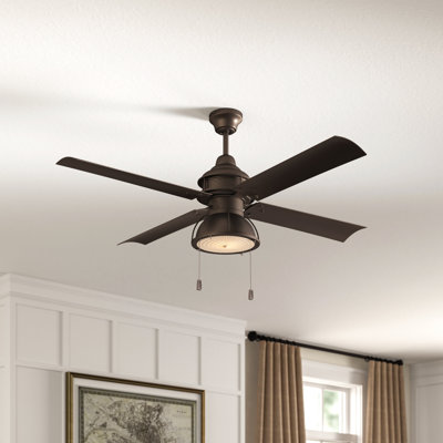 Flosser 52'' Ceiling Fan with Light Kit