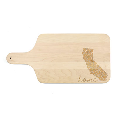 Floral Home State - California Cutting Board