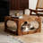 Retro Walnut Solid Wood Square Coffee Table