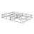 9 In. Foldable Metal Bed Base, King Size Mattress Bed Box Spring Foundation, Grey-1641146502