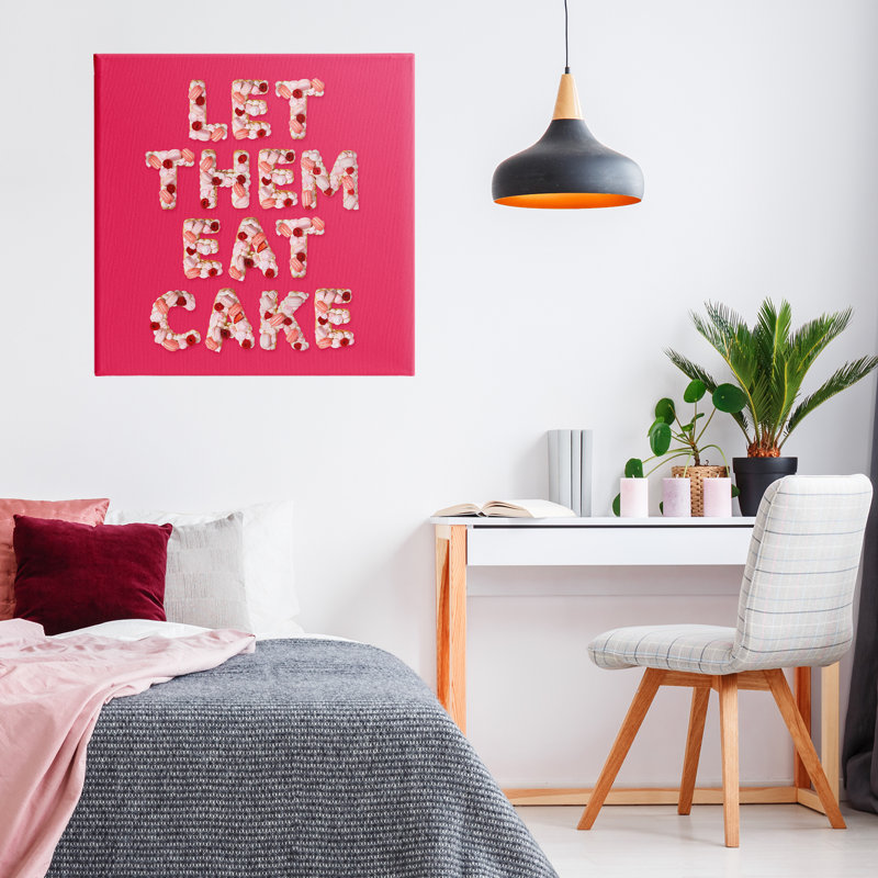«Let Them Eat Cake Canvas», conception par Lish Creative, H 24 po x l 24 po