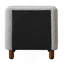 Table de chevet 2 tiroirs Grey Boucle