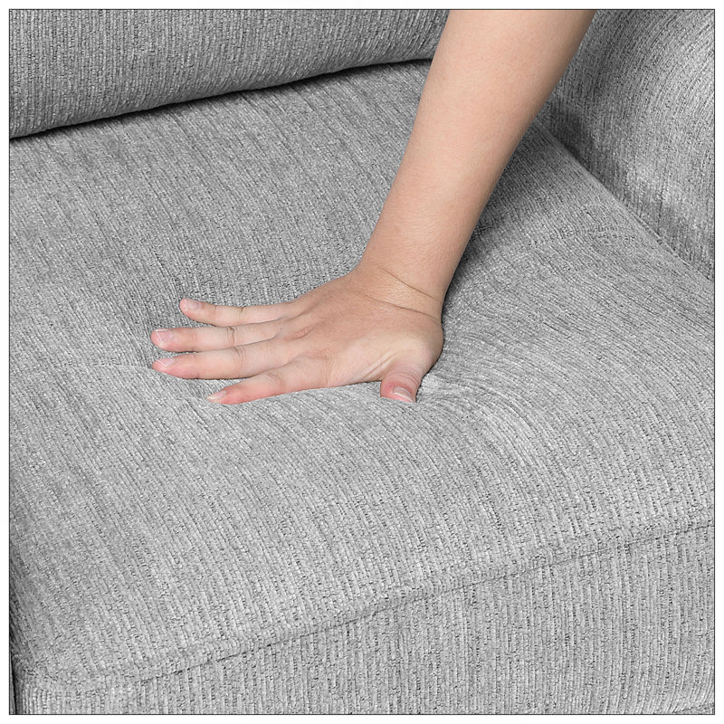 Coussin décoratif contemporain en tissu de chenille 2 pièces