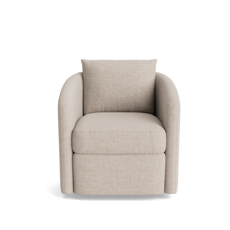 Astrid Swivel Chair, Performance Weave - Natural