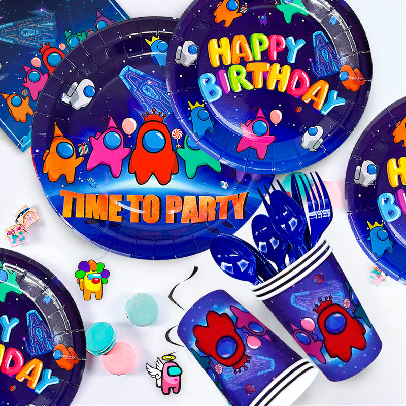 Ensemble de décorations d'anniversaire parmi les enfants parmi nous, 171 pièces parmi nous