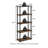 5-Tier 57.4" Open Shelf Bookcase, Compact Storage Bookshelf-221452299-221384783
