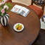 Table ronde classique en bois massif d'érable américain-1058831915