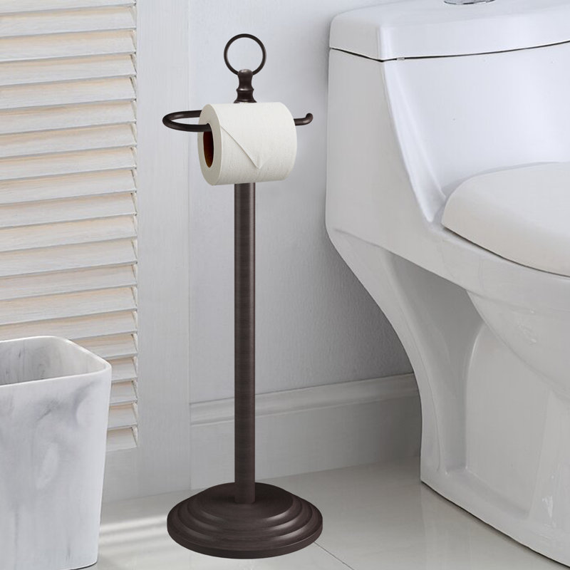 Oil Rubbed Bronze Freestanding Toilet Paper Holder