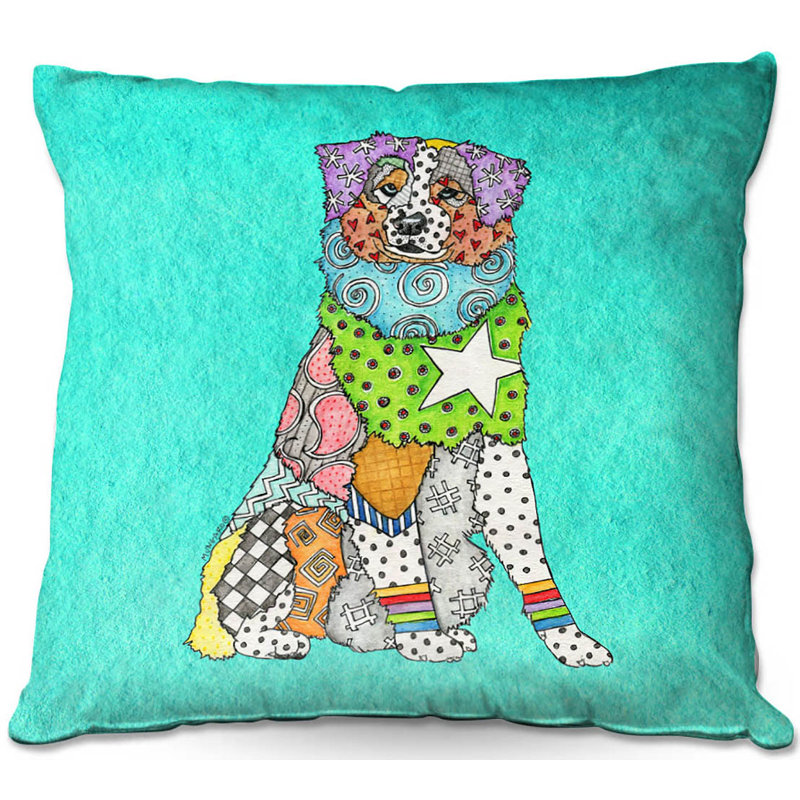  Coussin Couch, 16 po x 16 po, Turquoise