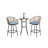 3Pcs Outdoor Bar Set
