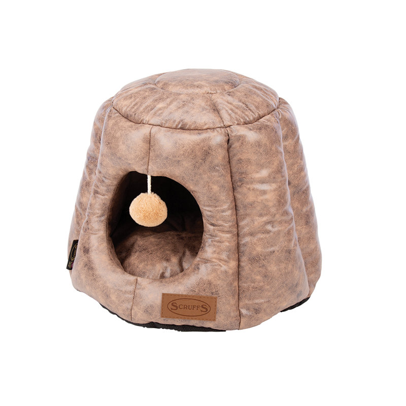 Knightsbridge 100% Polyester Pet Bed, Chocolate