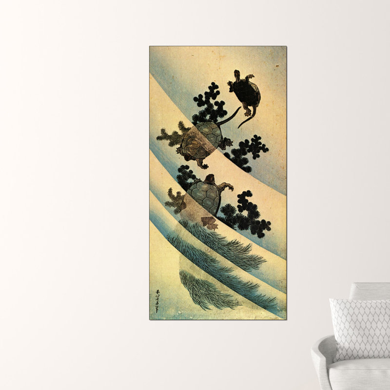Hokusai - Wrapped Canvas Painting, 140cm H x 70cm W x 1.8cm D